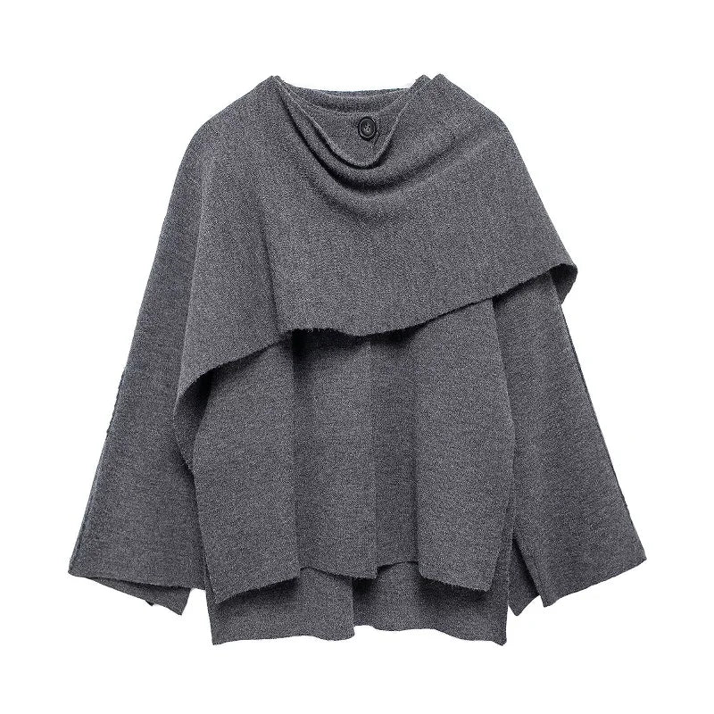 Mujer cape manteaux femmes échape col peluche femmes