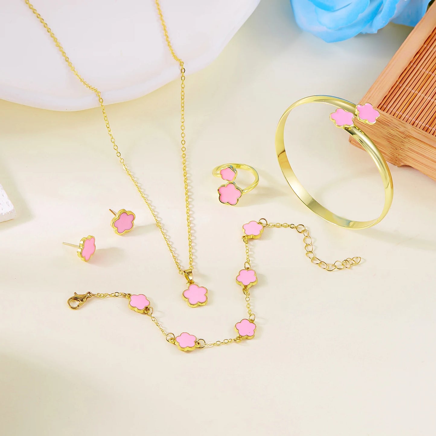 bracelet en or a fleure
