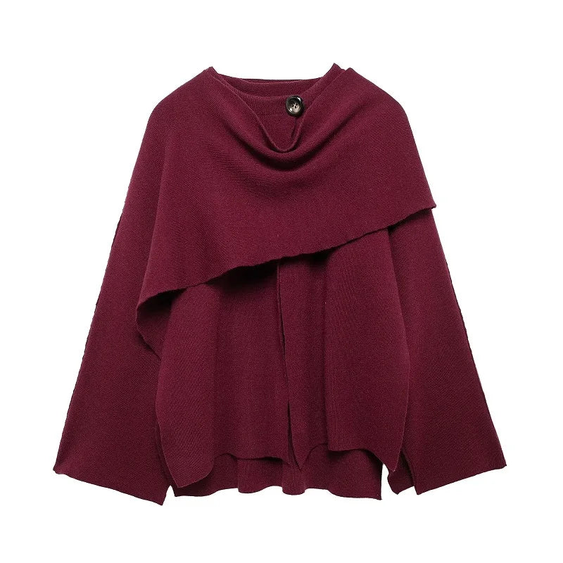 Mujer cape manteaux femmes échape col peluche femmes