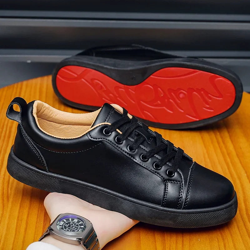 Chaussures décontractées a semelle rouge pour hommes