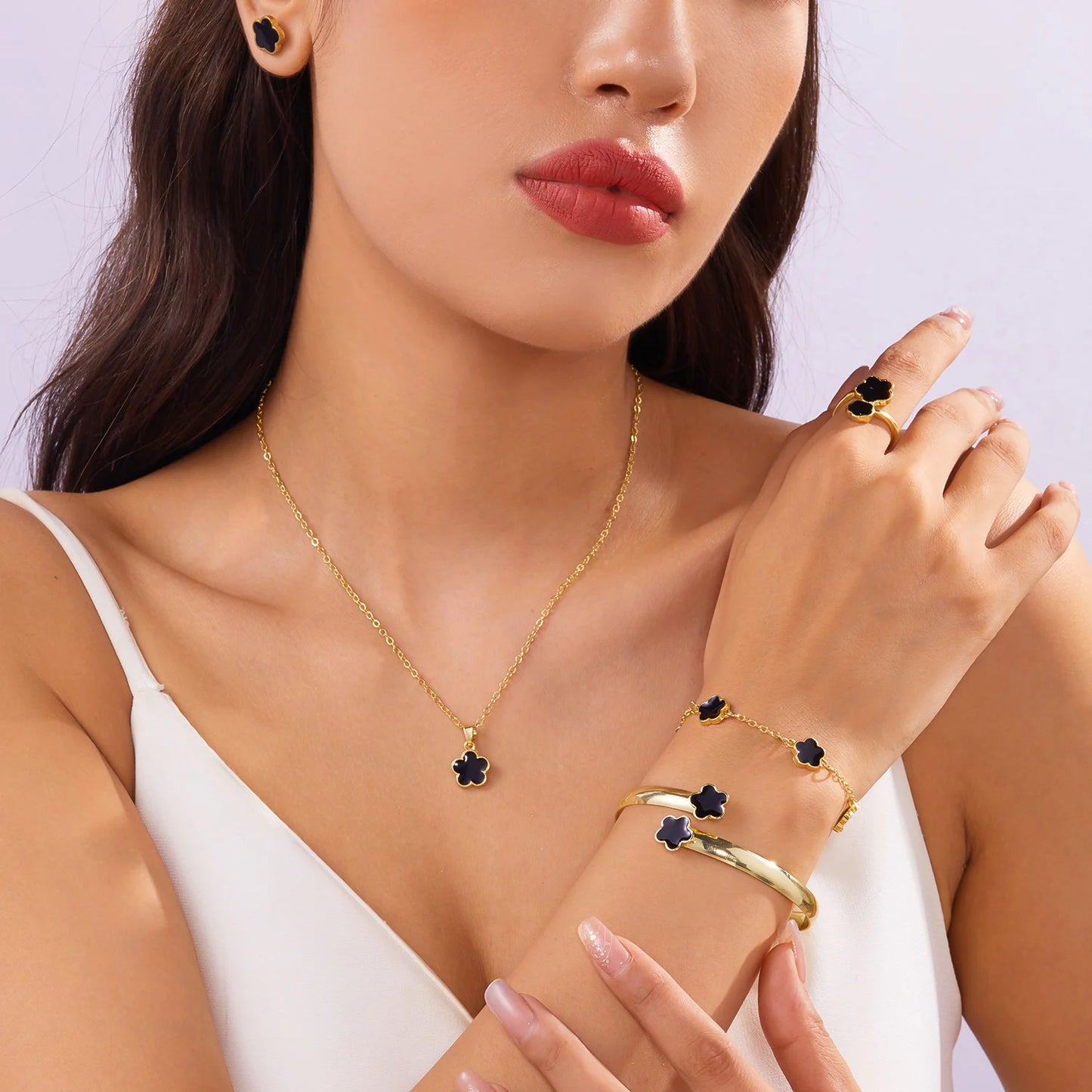 bracelet en or a fleure