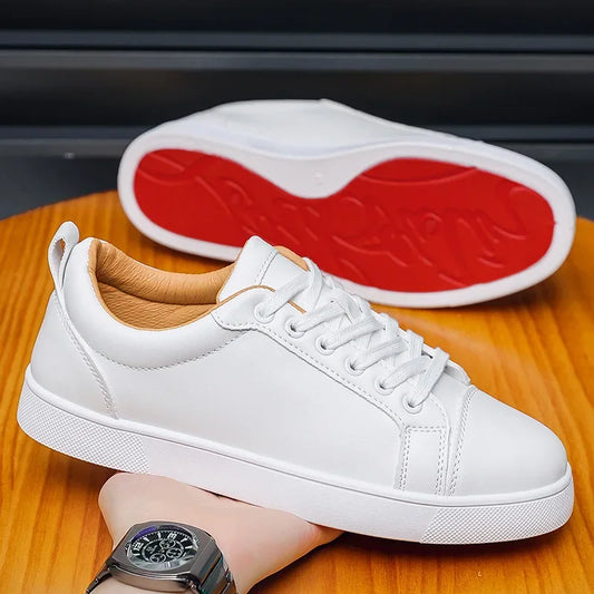 Chaussures décontractées a semelle rouge pour hommes