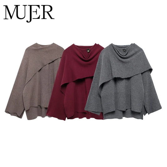 Mujer cape manteaux femmes échape col peluche femmes